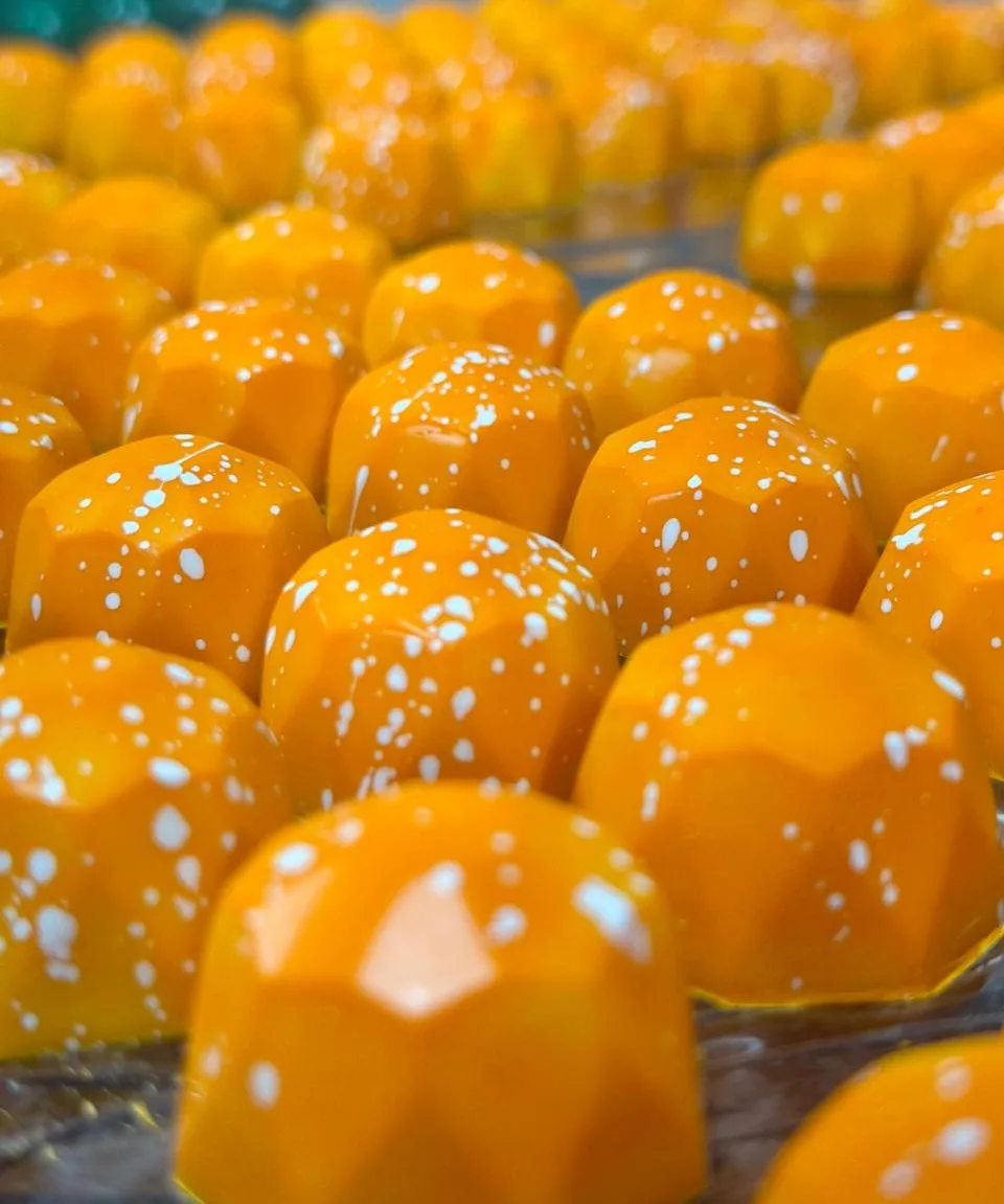 Chocolate bonbon work by pastry chef Apeksha Saste — 2 of 8