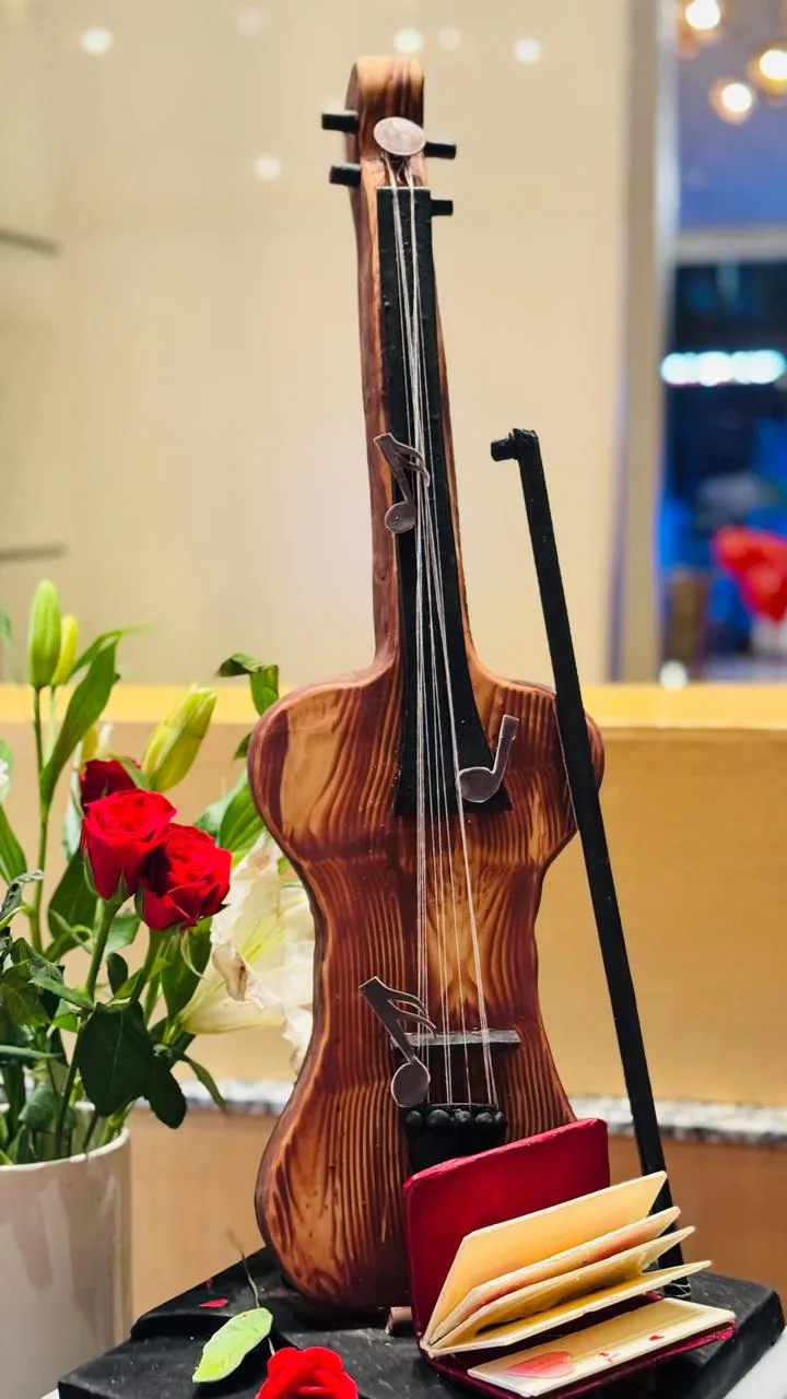 Chocolate showpiece by pastry chef Apeksha Saste — 2 of 8